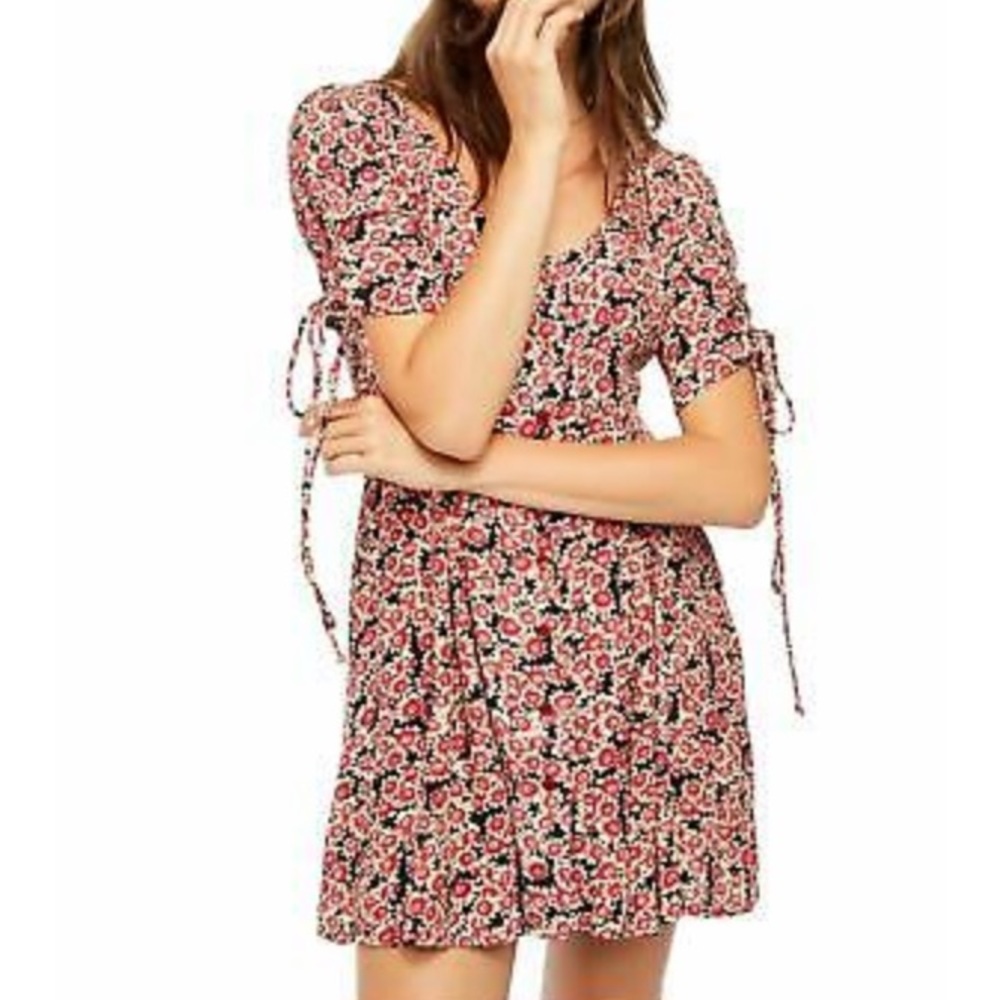 Free People Floral Mini Dress